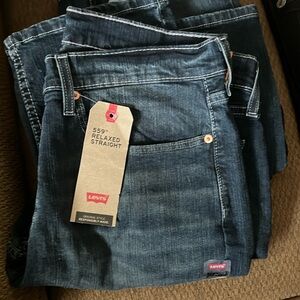 2 pair Levi's 559 Relaxed Fit. Size 34x36